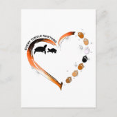 Schildpadden Elke schildpad doet ertoe Golden Hear Briefkaart (Voorkant)