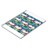 schildpadden en bunnies tessellation pattefanart notitieboek (Linkerzijde)