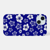 Schildpadden En Hibiscus iPhone 15 Case (Achterkant horizontaal)