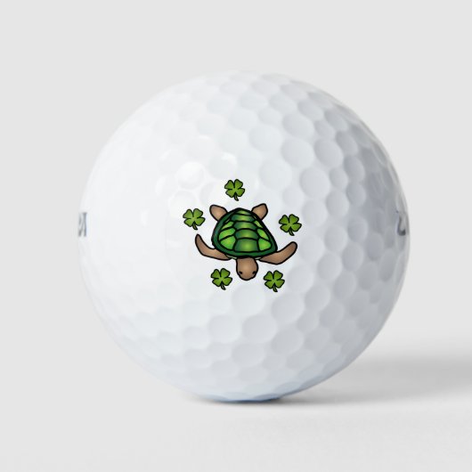 Schildpadden en kledingstukken golfballen (Voorkant)