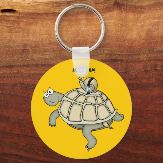 Schildpadden en slakken omhoog sleutelhanger (Voorkant)