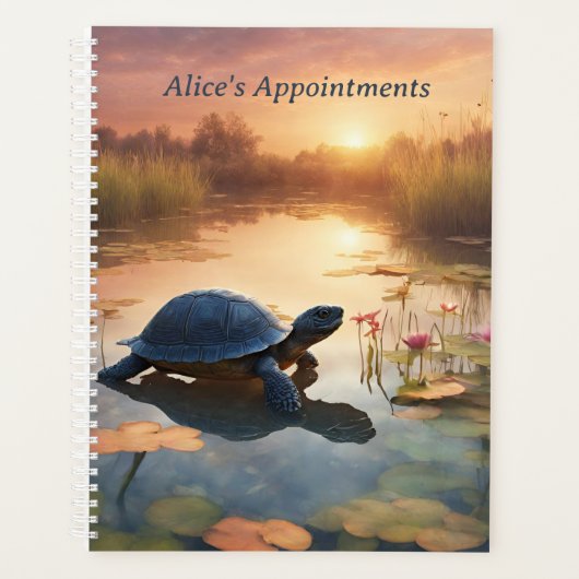 Schildpadden glijden sierlijk planner (Voorkant)