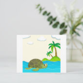 Schildpadden in de oceaan briefkaart (Staand voorkant)