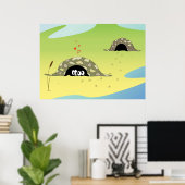 schildpadden in liefde poster (Thuiskantoor)