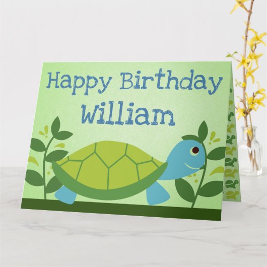 Schildpadden Kaart (Gele Bloem)