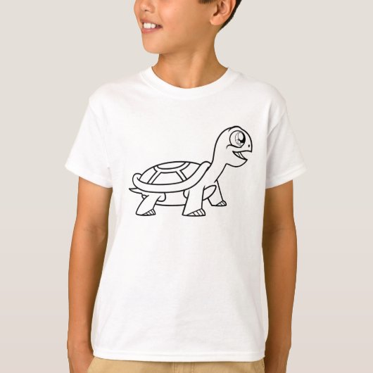 Schildpadden kleuren het zelf t-shirt (Voorkant)
