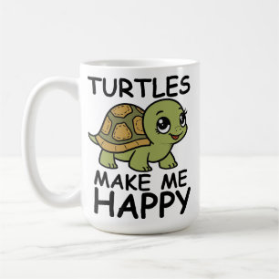 Schildpadden maken me gelukkig koffiemok