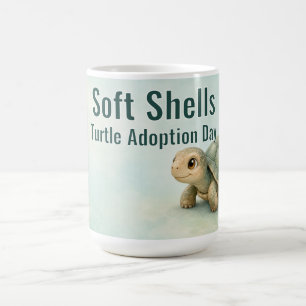 Schildpadden met Zachte Schilden Adoptiedag Koffiemok