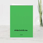 Schildpadden op de lelie pads in vijver verjaardag bedankkaart (Achterkant)