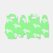 Schildpadden op Zee Groen Bedankdoosjes (Uitgevouwen)