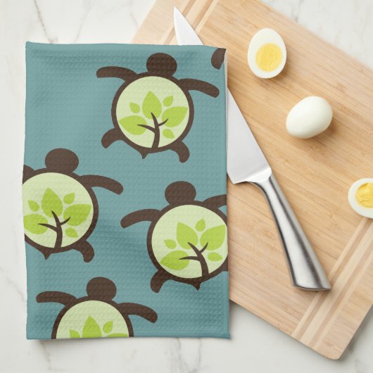 Schildpadden Organic Planet Custom Keuken & Badhan Theedoek (Quarter Fold)