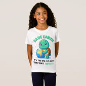 Schildpadden redden de aarde Het is de enige plane T-shirt (Voorkant volledig)