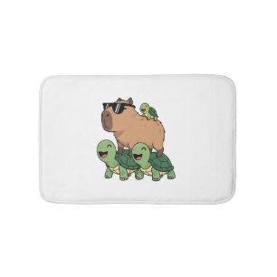Schildpadden rijden Capybara, Grappig Capybara Badmat