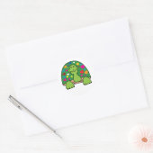 Schildpadden Ronde Sticker (Envelop)