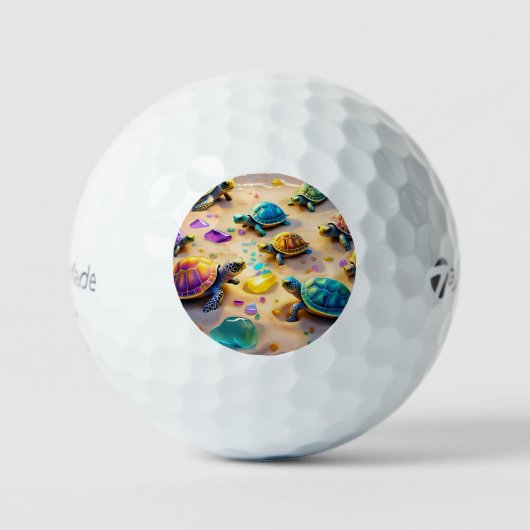 "Schildpadden Speeltijd Palooza" Golfballen (Voorkant)