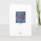 Schildpadden tussen de bloesems kaart (Achterkant)