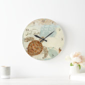 Schildpadden van Zee voor oranje strandschil Grote Klok (Huis)