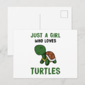 Schildpadden Zee Turtle Lover Leuk Dier Sealife Gi Briefkaart (Voorkant / Achterkant)