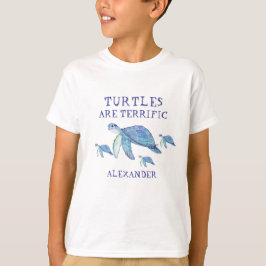 Schildpadden zijn geweldige Zee schildpadden met n T-shirt