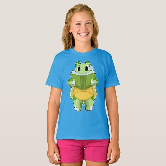 schildpaddenboek t-shirt (Voorkant volledig)