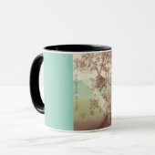 Schildpaddeneilanden bomen illustratie mok (Voorkant links)