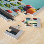 Schildpaddenfeesten: Humoristische plantaardige le Legpuzzel (Zijkant)