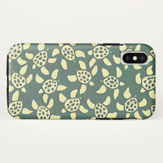 schildpaddenpatroon groen Case-Mate iPhone case (Achterkant (horizontaal))