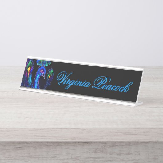 Schildpaddenstoel Bureau Naambordje (Voorkant)