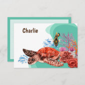 Schildpaddenstoel/uitnodiging Kaart (Voorkant / Achterkant)