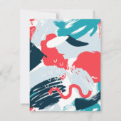 Schildpaddenstoeltje Caraïbische bruiloft sparen d Save The Date (Achterkant)