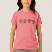 Schildpaddenstrand Tri-Blend Shirt (Voorkant)