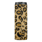 Schildpaddestoel bedrukte goudbeige tinten thermosbeker (Achterkant)