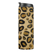 Schildpaddestoel bedrukte goudbeige tinten thermosbeker (Geroteerd rechts)