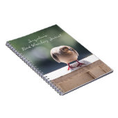 Schildpadduif op Ledge Bird kijken Notitieboek (Rechterzijde)