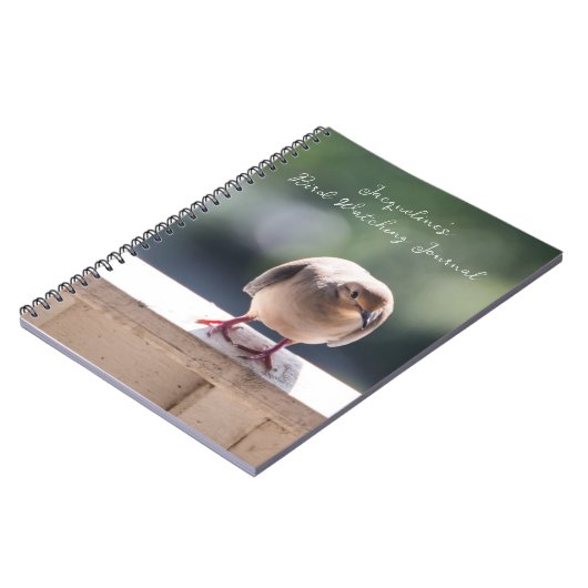 Schildpadduif op Ledge Bird kijken Notitieboek (Linkerzijde)