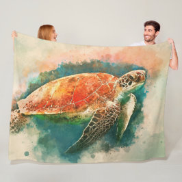 schildpadfleecedeken fleece deken