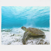 schildpadfleecedeken fleece deken (Voorkant (Horizontaal))