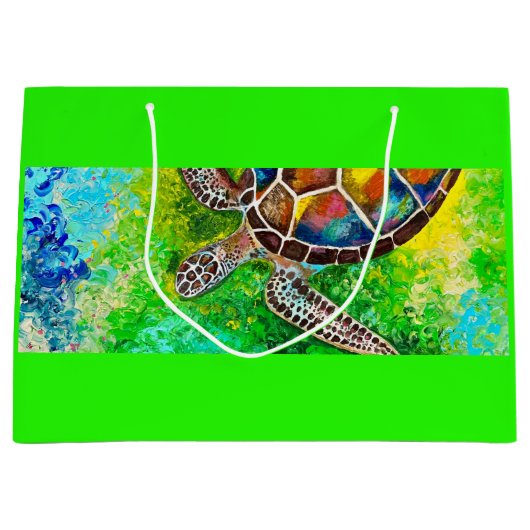 Schildpadgeschenkzak Groot Cadeauzakje (Voorkant)
