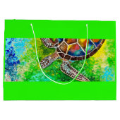 Schildpadgeschenkzak Groot Cadeauzakje (Achterkant)
