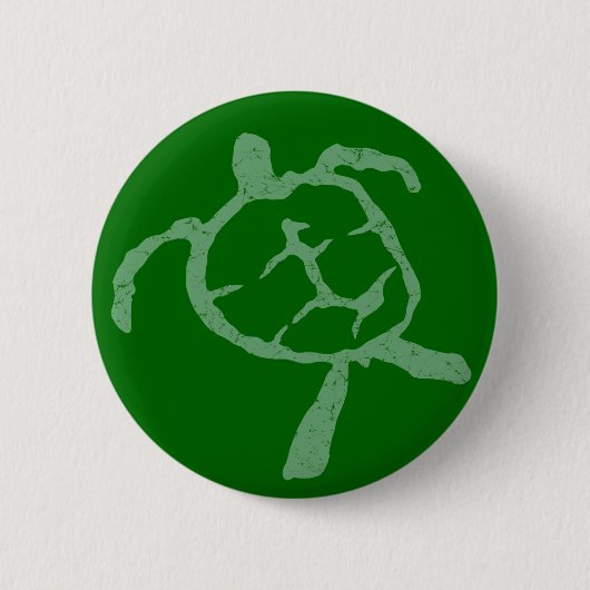 schildpadgroen ronde button 5,7 cm (Voorkant)