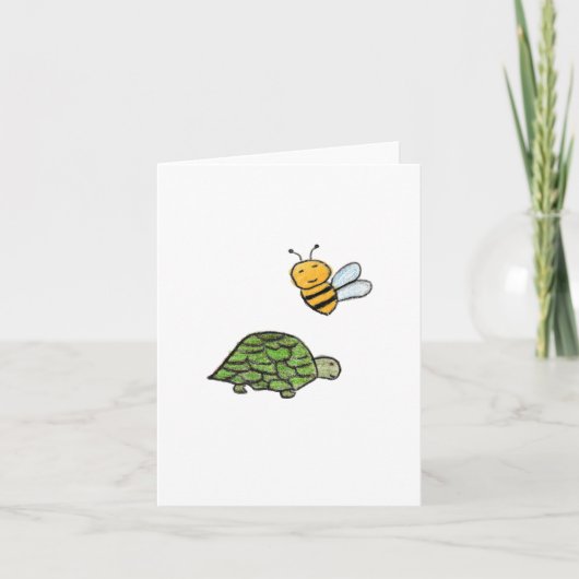 schildpadhommel bedankkaart (Voorkant)