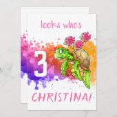 Schildpadkaart Paars Kaart (Voorkant / Achterkant)