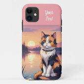 Schildpadkat bij het meer Case-Mate iPhone case (Achterkant)