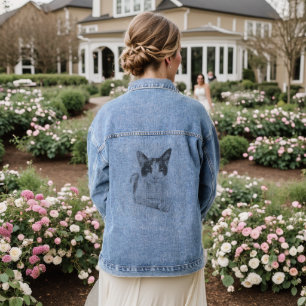 Schildpadkat Halftone Denim Jacket