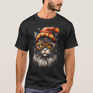 Schildpadkat Kerst Pyjama Familie Xmas Outfit T-shirt