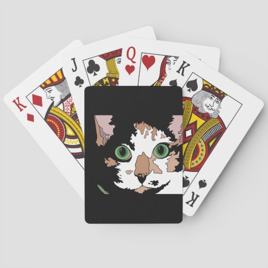 Schildpadkat pokerkaarten (Achterkant)
