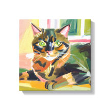 Schildpadkat | Schilderij van een mooie kat