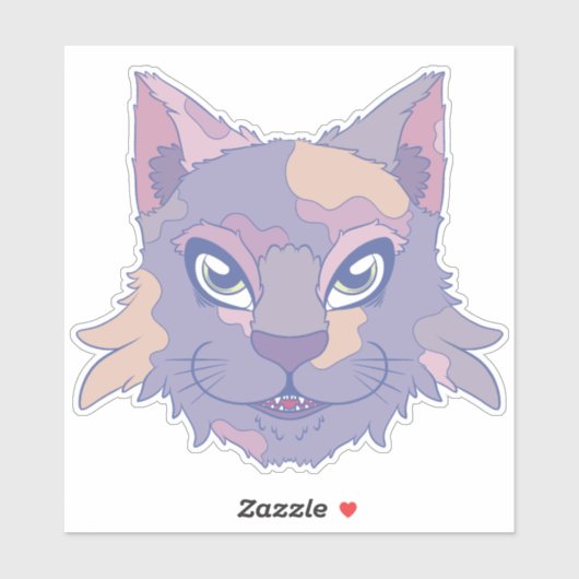 Schildpadkat Sticker (Vel)