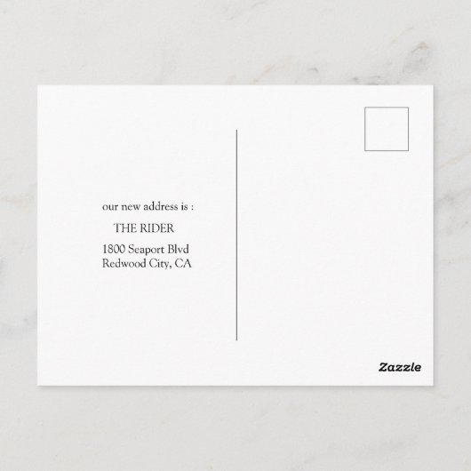 schildpadkunst briefkaart (Achterkant)