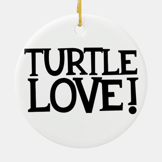 Schildpadliefde Keramisch Ornament (Achterkant)